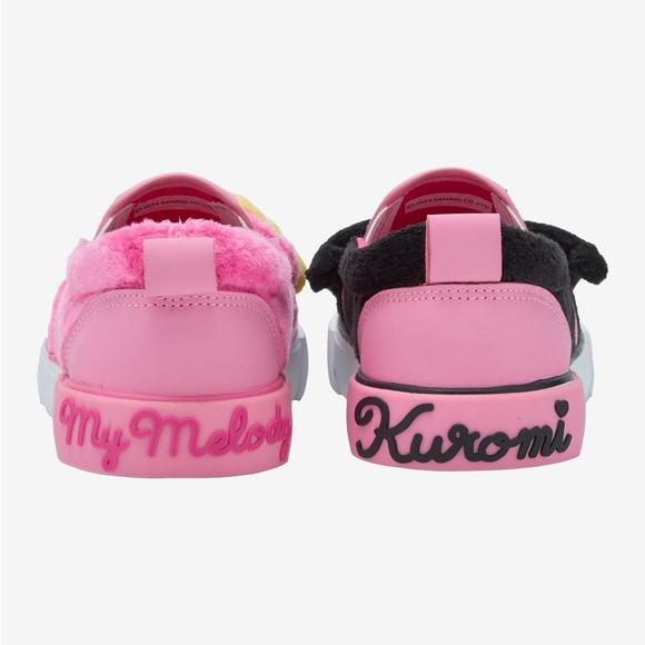 My Melody & Kuromi Fuzzy Mismatch Slip-On Sneakers - Picture 4 of 4